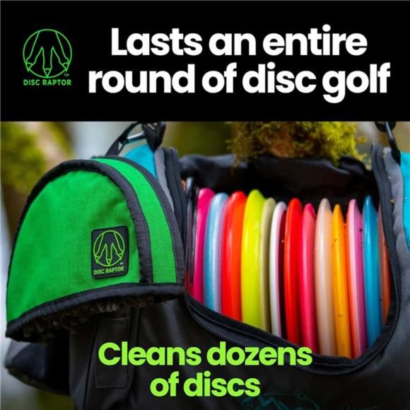 Disc Raptor - The Original Disc Golf Cleaning Tool with Microfiber & Turf - Picture 7 of 7